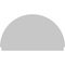 Ekena Millwork Half Round Smooth Architectural Grade PVC Combination Pediment, 78"W x 45-3/4"H x 2-3/4"P PEDPC078X460HRO00 - alternate 3